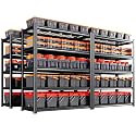 4-Pack Garage Shelving-Adjustable Metal Storage Shelves, 71"Hx46"Wx18"D
