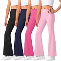 4 Pack Girls Flare Leggings Bootcut Yoga Pants