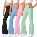 4 Pack Girls Flare Leggings Bootcut Yoga Pants