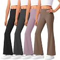 4 Pack Girls Flare Leggings Bootcut Yoga Pants