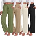4 Pack Girls Wide Leg Pants Flowy Trousers