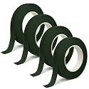 4 Pack Green Flower Floral Tape for Bouquet Stem Wrapping Wedding Decor