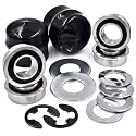 (4 Pack) HD Switch Front Wheel Bushing to Bearing Conversion Kit fits Snapper, Simplicity 1752171YP 1752171 1713167SM 4302 - OEM Upgrade Please Check Size