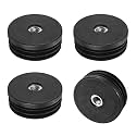 M METERXITY 4-Pack Inserts with M8 Thread, 2" (50mm) OD Plastic Tube Insert