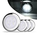 4 Pack IP68 Waterproof LED Boat Courtesy Lights, White