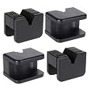 4 Pack Jack Rubber Pad Adapter for Jack Stand Universal Rubber Slotted Frame Rail Pinch welds Protector 2 Types Sparta Floor Jack Pad Adapter