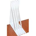 4 Pack L10 x H 8" White Heavy Duty Shelf Brackets with Screws Metal Shelf Brackets Shelf Support Angle Brackets for Shelves L Brackets Heavy Duty Floating Shelf