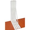 4 Pack L18 x H 12" White Heavy Duty Shelf Brackets with Screws Metal Shelf Brackets Shelf Support Angle Brackets for Shelves L Brackets Heavy Duty Floating Shelf