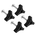 4-Pack Lawn Mower Handle Knobs and Bolts Set