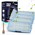 4 Pack for Miele Hepa Airclean 50 Filter, Compatible with Miele Hepa Filter SF-HA 50 Models S4, S5, S6, S8, S8000, S6999 Fits for C2 Compact, for C3, C2 Complete, Filter for Vacuum Cleaner