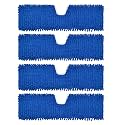 4 Pack Mop Heads Replacements Compatible with O-cedar Dual-Action Flip Mop,Microfiber&amp;Chenille Mop Replace Head for Dry/Wet Use,Double-sided,Reusable and Washable Dust Mop Refills for Floor Cleaning