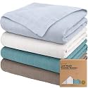 4-Pack Muslin Swaddle Blankets for Boys, Girls, Newborn Swaddles (Nimbus)