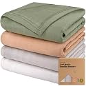 4-Pack Muslin Swaddle Blankets for Boys, Girls, Newborn Swaddles (Pine)