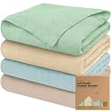 4-Pack Muslin Swaddle Blankets for Boys, Girls, Newborn Swaddles (Mirage)