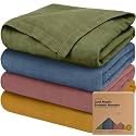4-Pack Muslin Swaddle Blankets for Boys, Girls, Newborn Swaddles (Corals)