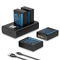 4 Pack NP-W126S Batteries for Fujifilm Camera with Dual Battery Charger