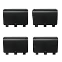 4 Pack One Controller Battery Back Cover for Xbox One/S/X Controller Battery Cover, Battery Back Shell Repair Part for XboxOne/S/X Controller, [NOT for Xbox Series X/S] (Black)
