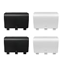 4 Pack One Controller Battery Cover for Xbox One, One S/One X Controller Battery Back Cover [NOT for Xbox Series X/S], Battery Back Shell Covers for Xbox One, One S, One X Controller(White/Black)