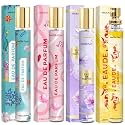 4 Pack Perfumes for Women,Women's Eau de Parfum,Gifts for Women,Teen Girls,Graduation Gifts,Bridesmaid Gifts,Travel Size Perfume,Natural Fruity & Floral Fragrances Long Lasting Perfume Body Spray