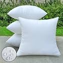 4 Pack Pillow Inserts Waterproof Outdoor 18x18 inch White