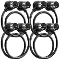 4 Pack Premium Right Angle MIDI Cable 3FT, Low Profile, Stable Signal