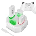 4 Pack Rechargeable Battery Pack Compatible with Xbox Series S/X,Charger Dock with 4 x 3600mWh NiMH Controller Battery Pack for Xbox One Wireless Controller