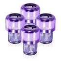 4 Pack Replacement V11 Filters for Dyson V11 Torque Drive V11 Animal V11 Complete V11 Extra V15 Detect Vacuum Cleaner Filters, Compare Part 970013-02.