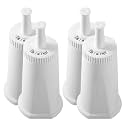 4 Pack Replacement Water Filter Compatible with Breville Sage Claro Swiss For Oracle Barista Bambino Espresso Coffee Machine Part #BES008WHT0NUC1