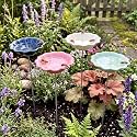 4 Pack Resin Flower Water Stations Cups Garden Stakes, Morandi, Elegant