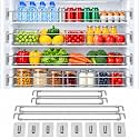 4 Pack RV Fridge Bars, Adjustable Refrigerator Tension Rods for Camper RV