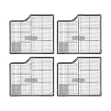 (4 Pack) Saros 10 Replacement HEPA Filters Compatible with Roborock Saros 10 Robot Vacuum Cleaner, Filters Accessories Kit, Filter Kit