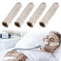 4 Pack Satin Mask Strap Covers, Face Cushion Cover for Strap Headgear, Universal and Reusable Comfort Pads, C Papa Accessories &amp; Supplies Mask Cover Headgear Pads for Reducing Red Marks (Khaki)