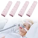 4 Pack Satin Mask Strap Covers, Face Cushion Cover for Strap Headgear, Universal and Reusable Comfort Pads, C Papa Accessories &amp; Supplies Mask Cover Headgear Pads for Reducing Red Marks (Pink)