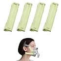 4 Pack Satin Mask Strap Covers, Face Cushion Cover for Strap Headgear, Universal and Reusable Comfort Pads, C Papa Accessories &amp; Supplies Mask Cover Headgear Pads for Reducing Red Marks (Light Green)