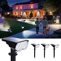 4 Pack Solar Spotlights Outdoor, Cool White Adjustable Landscape Lights