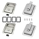 4 Pack Stainless Heavy Duty Flush Mount Handle Latch for Trailer Toolbox
