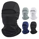 4 Pack Summer Balaclava Face Mask Sun UV Protection Hood Breathable Face Mask for Men Women - Motorcycle Fishing Multi (US, Alpha, One Size, X-Large, 4Pcs-Black&Gray&Navy&White)