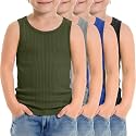 4 Pack Toddler Boys Cotton Tank Tops
