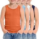 4 Pack Toddler Boys Cotton Tank Tops