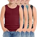 4 Pack Toddler Boys Cotton Tank Tops