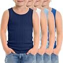 4 Pack Toddler Boys Cotton Tank Tops