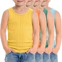 4 Pack Toddler Boys Cotton Tank Tops