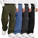 4 Pack Toddler Boys Wide Leg Baggy Sweatpants