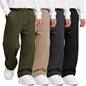4 Pack Toddler Boys Wide Leg Baggy Sweatpants