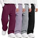 4 Pack Toddler Boys Wide Leg Baggy Sweatpants