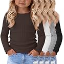 4 Pack Toddler Girls39 Long Sleeve Shirts