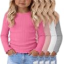 4 Pack Toddler Girls39 Long Sleeve Shirts