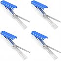 4-Pack Torch Tip Cleaner, Welding Nozzle Tip Cleaner, Carburetor Cleaner Tools with 13 Cleaning Wires and 5 pcs 3~7mm Brushes for Carburetors, Gas Orifices, Sprinklers and Shower Heads Cleaning