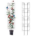 4 Pack Trellis for Climbing Plants Indoor, Expandable Small Metal Trellis for Potted Plants, Flowers Vine Ivy, Sturdy Houseplant Pothos Plant Climber Support