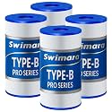 4-Pack Type B Pool Filter Cartridges 10x5.75 in, Pro Series